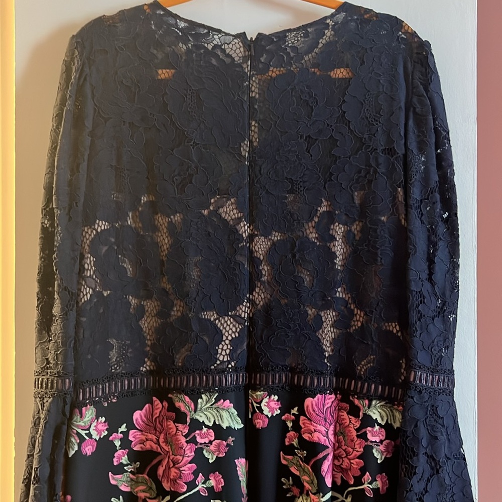 Tadashi Shoji Navy Midi Dress - Picture 2 of 2